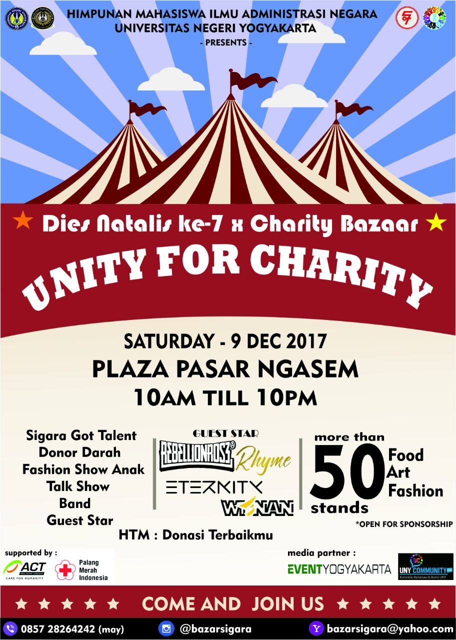 Charity Bazaar 2017 "Unity For Charity"  UNY COMMUNITY